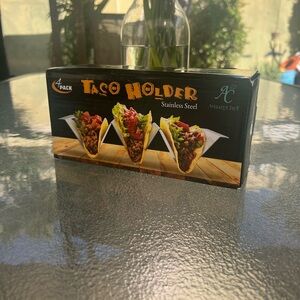 Stainless Steel Taco Holder Set - 4